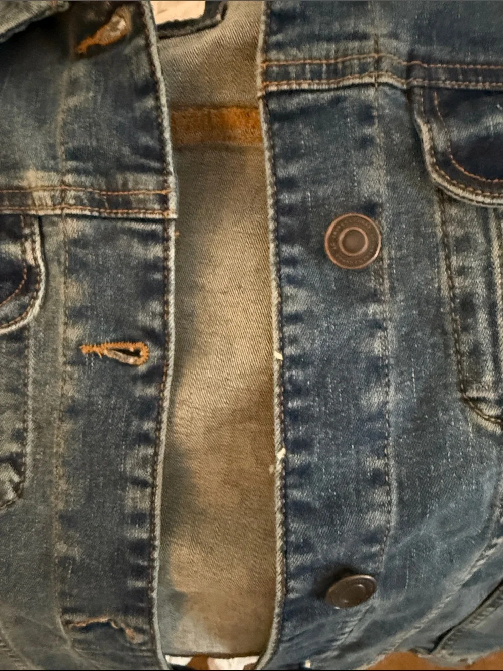 LC Lauren Conrad Medium Blue Denim Jean Jacket - Picture 4 of 15